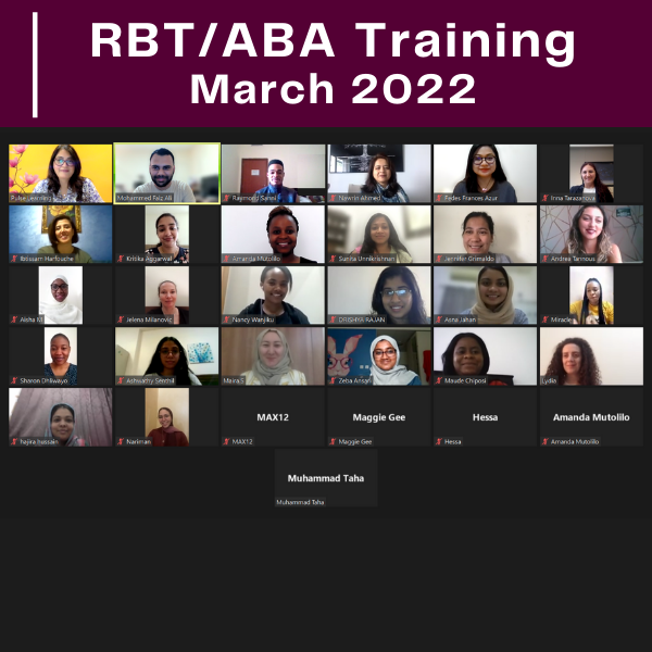 RBT ABA Training March 2022